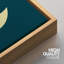 «Orange Moon» et «Green Crescent Moon with Flower Nature Sky», ensemble de 3 impressions sur toile-79731115-79731117