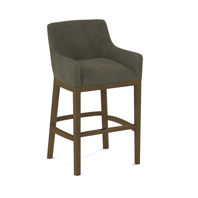 Upholstered Stool, Nutmeg, Applause Archway Grey
