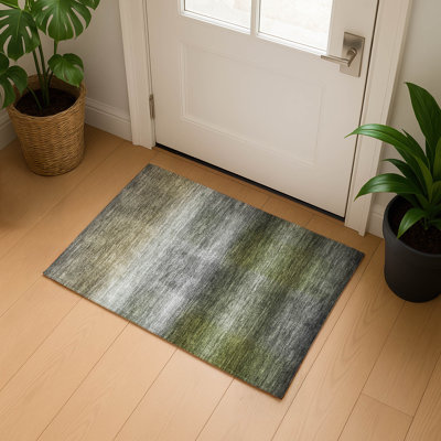 Premium Machine Washable Hooley AMF1735 Squares Rug