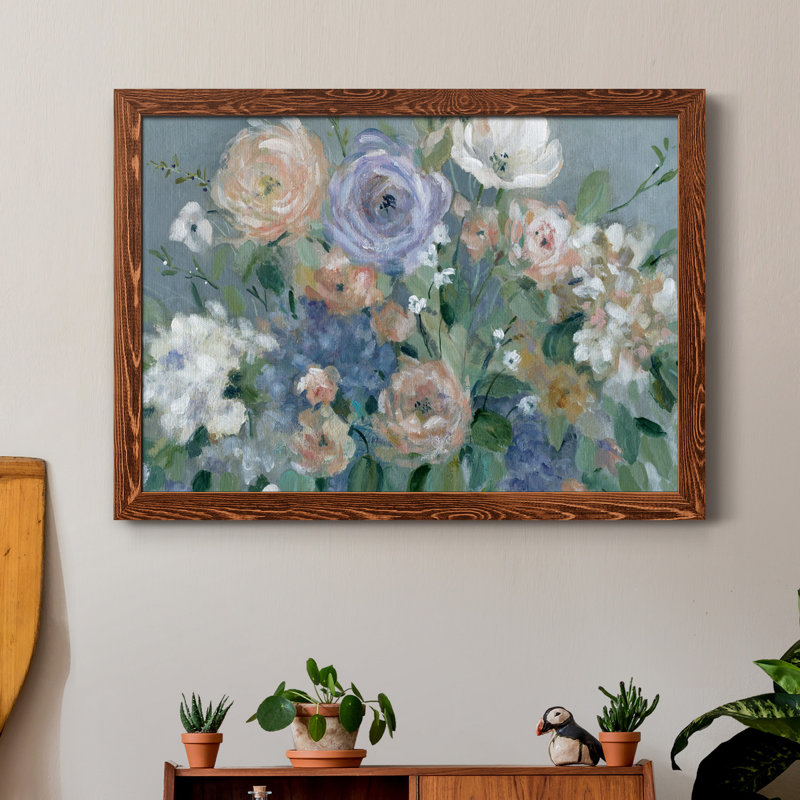 Garden Harmony - reproduction de cadre photo sur papier, H 31,5 po x l 23,5 po x P 1,5 po, Cadre en papier gris, Pas de tapis