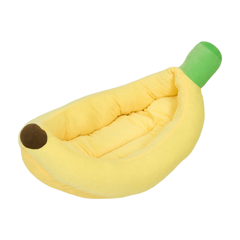 Plush Fabric Pet Bed, 45cm H x 70cm W x 45cm D