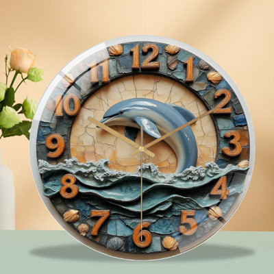 Horloge murale 12 po Dolphin