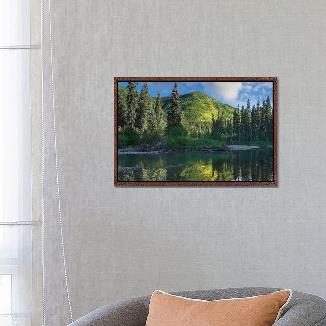 Pine River, Hart Ranges, British Columbia, Kanada von Tim Fitzharris - Galerie-verpackte Leinwand Giclée auf Leinwand