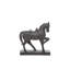 Sculpture cheval polystone brun
