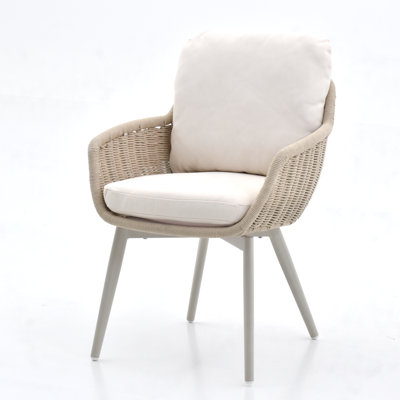 Orsa Outdoor Dining Armchair with Cushion (Set of 2)