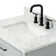 Jameal 30'' Solid Wood Single Bathroom Vanity with 0.75'' Carrara Marble Top, Rectangular Sink