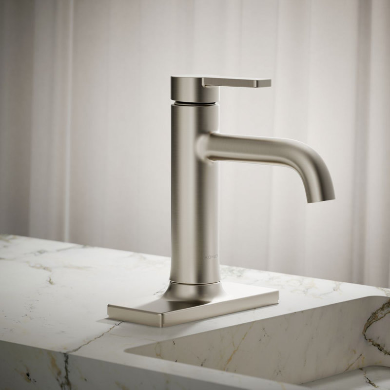 Venza Single-Handle Bathroom Sink Faucet 0.5 GPM, Vibrant Brushed Nickel