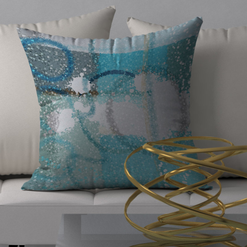 Housse de coussin décorative carrée attraction/insert, 18 po x 18 po