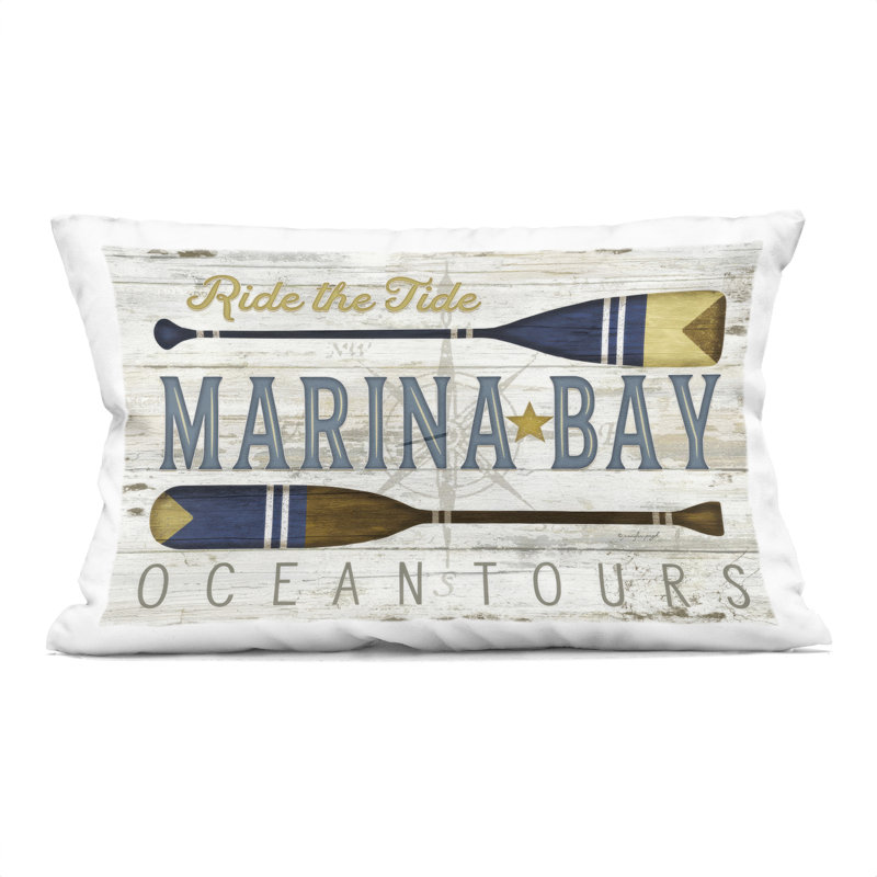 Coussin décoratif Marina Bay Paddles