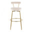 Tabourets de bar pivotants dorés 30 po Kayson