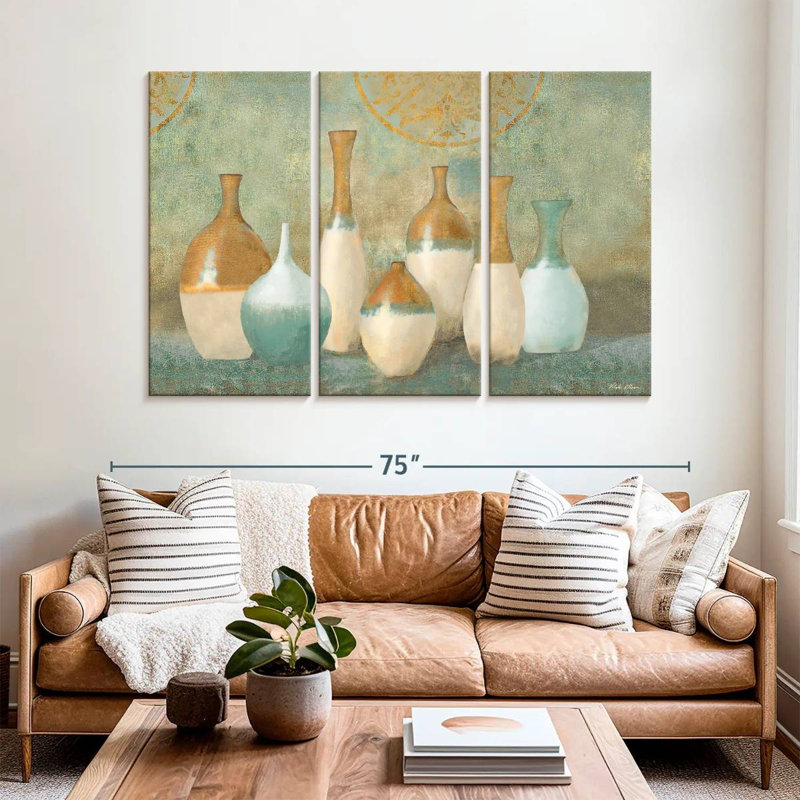 Senne Ivory Vessels, 42" H x 65" W