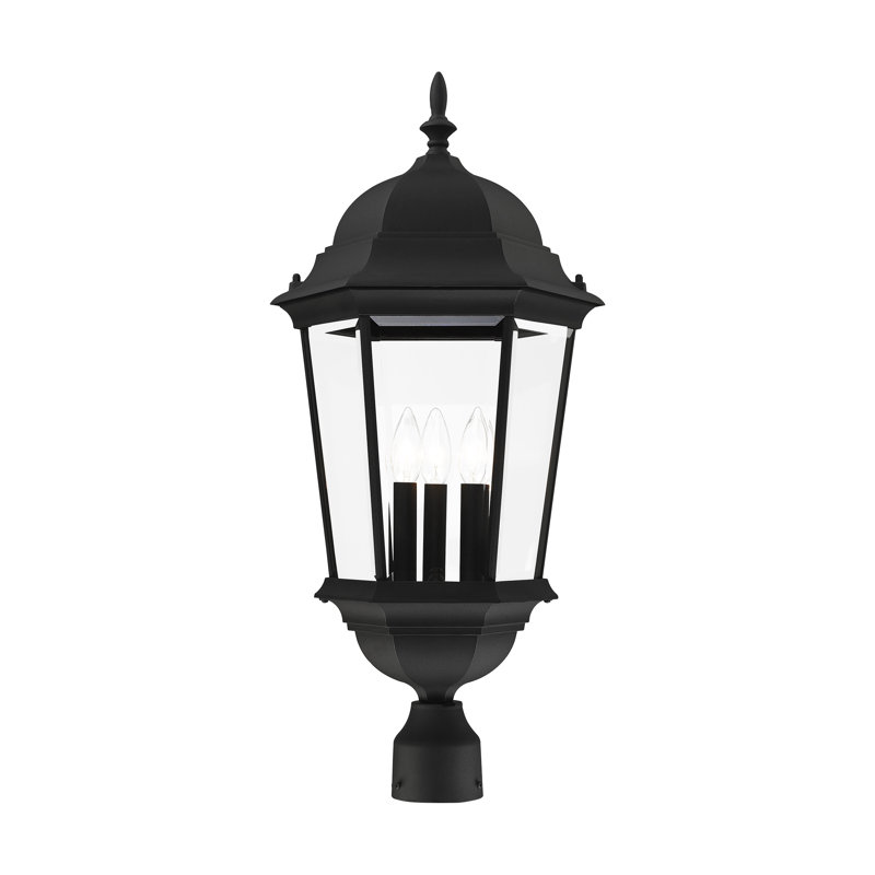 Tête de lanterne câblée 1 lumière Arelene, H 27 po x l 12,5 po x P 12,5 po / ampoule à base