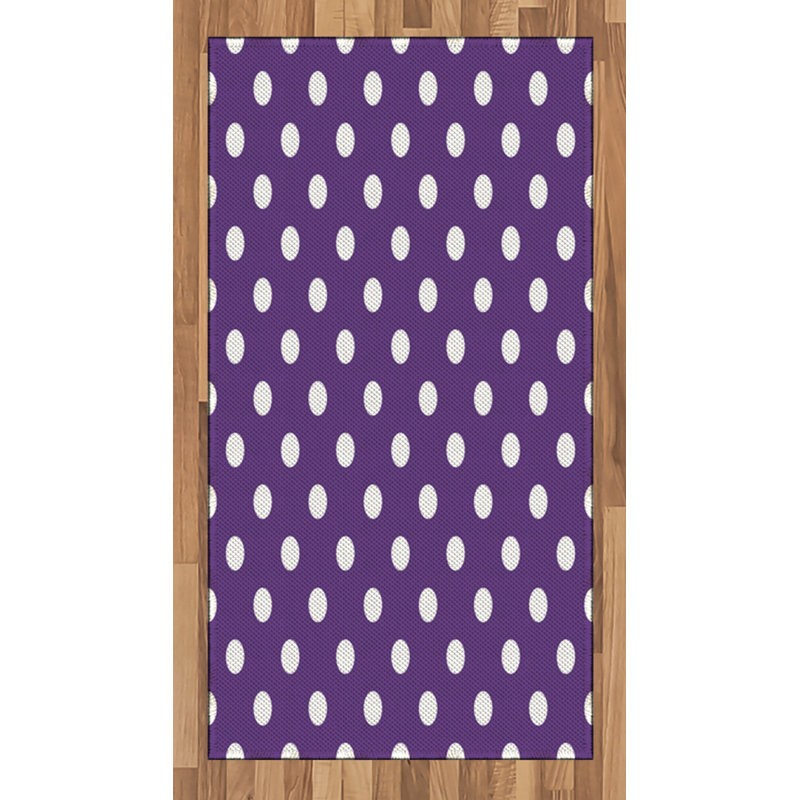 Tapis décoratif aubergine, Rectangle 2 pi 7 po x 5 pi