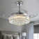 Presnell Dimmable Crystal Ceiling Fan with LED Lights and Remote Control