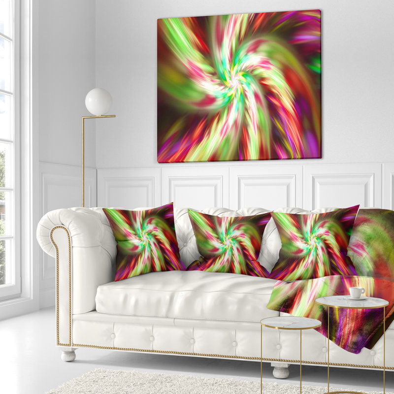 Coussin de danse floral exotique, 16 po x 1 po, Coussin décoratif