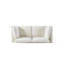 Modulaire en chenille blanc crème - Canapé modulaire en tissu multifonctionnel spacieux et polyvalent