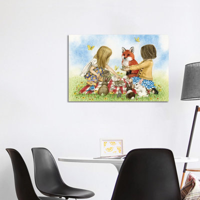 Tea Party 1 Piece Wrapped Canvas Wall Art