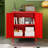 Small 2 Transparent Door Metal Storage Side Buffet Cabinet For Bed Room,Living Room,Entryway,Hallway,Home,Hotel,Office,Garage,Kitchen,4 Removable Shelf.-1175045997