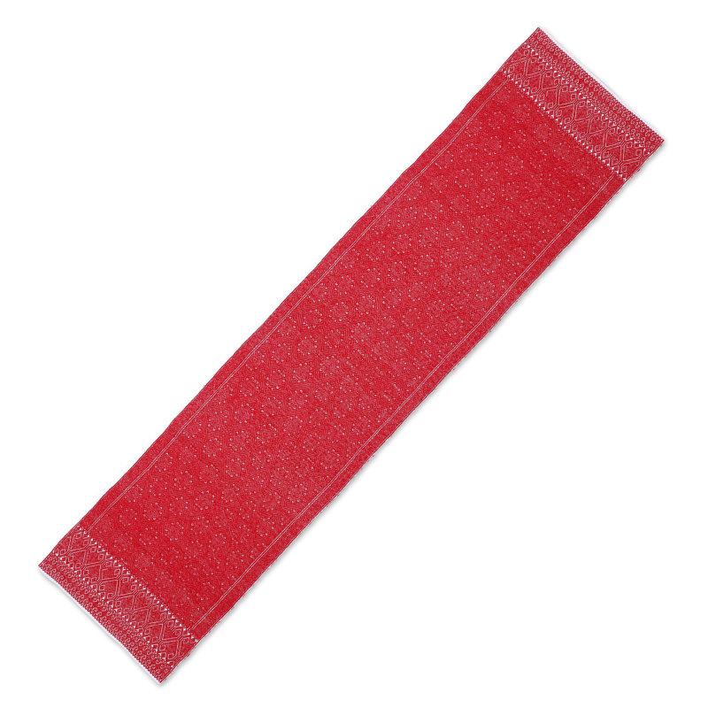 Geometric Cotton Blend Table Runner