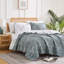 Ensemble de courtepointe réversible à motif floral 2 pièces Southshore Fine Linens Winter Brush Black Twin/Twin XL, 1 courtepointe surdimensionnée et 1 taie d'oreiller standard, microfibre 110 g/m²-676082818-676082829