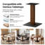 Pied de table métallique à cadre ouvert et à un seul piédestal, hauteur 27,56 po (671-TL)