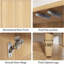 Buffet 59,74 "moderne en noyer avec rangement