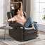 Fauteuil inclinable manuel en similicuir respirant Tachara-109185401