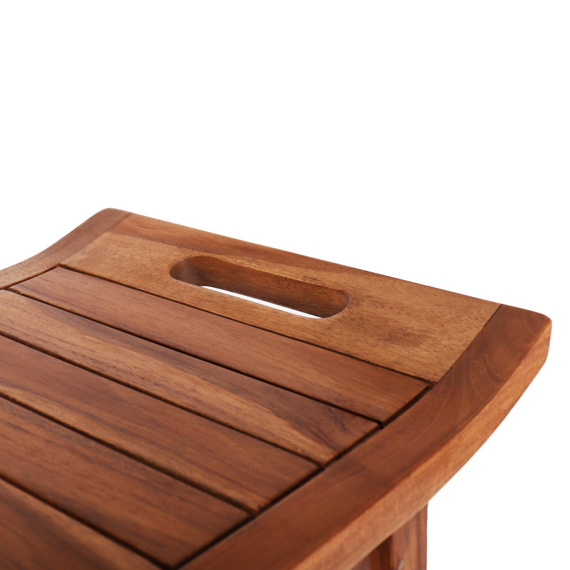 Banc de douche en teck Nella