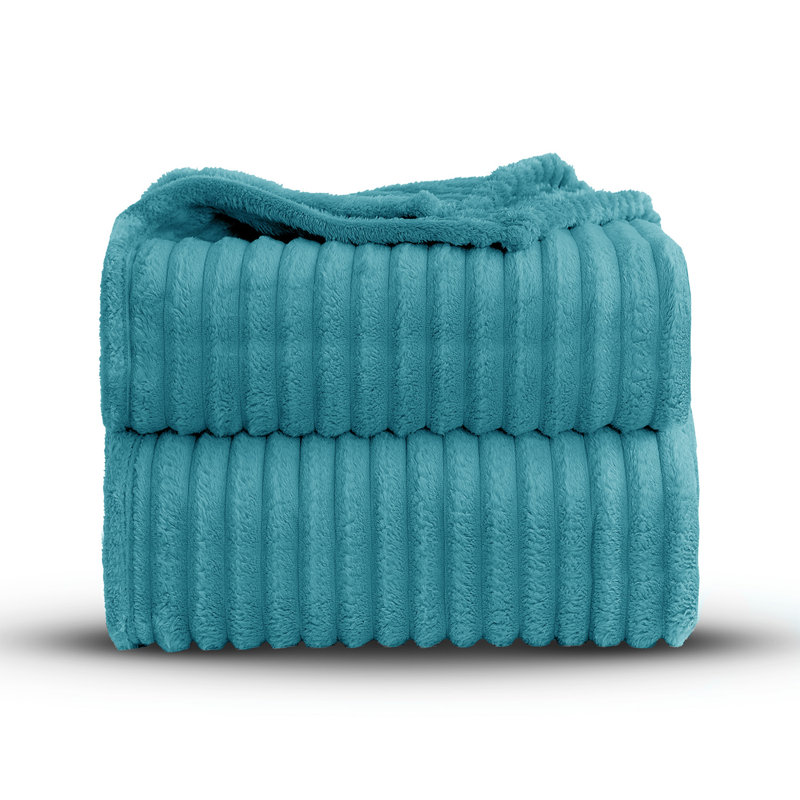 BELLISSIMA PLUSH THROW, Teal, 150cm x 100cm