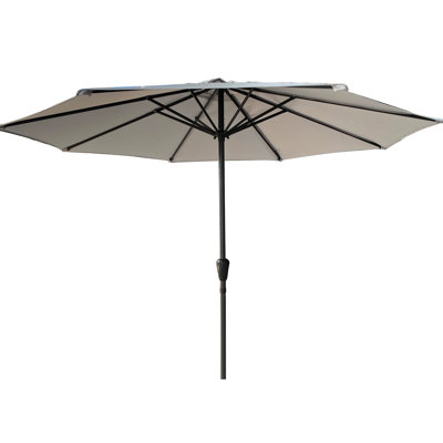 9ft Patio Umbrella Beige - Waterproof, - For Outdoor Swings Heavy-duty Construction, Furniture