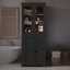Armoire de rangement de 67,2 po de hauteur avec 4 portes et tablettes réglables-127703653