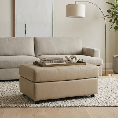Repose-pieds en cuir Latitude Run® Caro