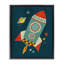 "Rocket Ship in Space", art mural sur toile flottante par Irene Chan-437533417-449844796