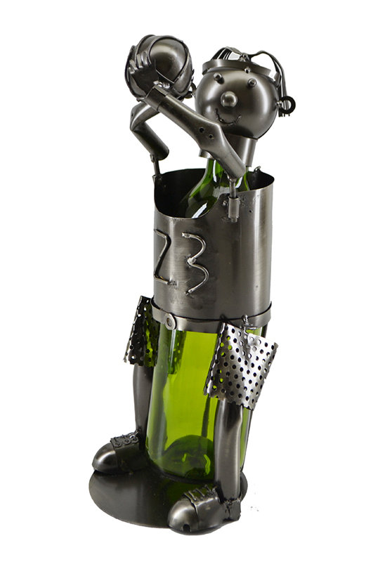 Jani Wine Bottle Rack in Silver