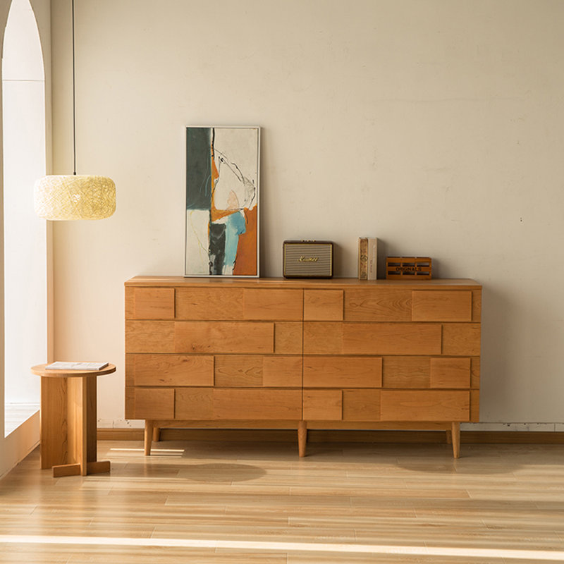 Buffet minimaliste moderne de style américain, H 37,4 po x l 63 po x P 17,7 po