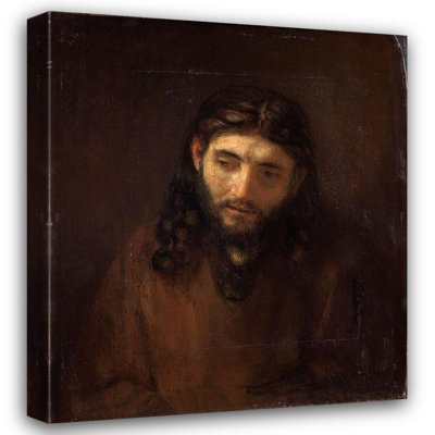 Art sur toile tendue avec la galerie Alcott Hill® Rembrandt: Tête de Christ