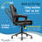 Click365 Transform 2.0 Ergonomic Mid Back Desk Chair, with Padded armrests, Adjustable-Height-91714210-94016842