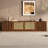 78.7" Mid-Century Modern TV Stand with 4 Storage Cabinets for Living Room