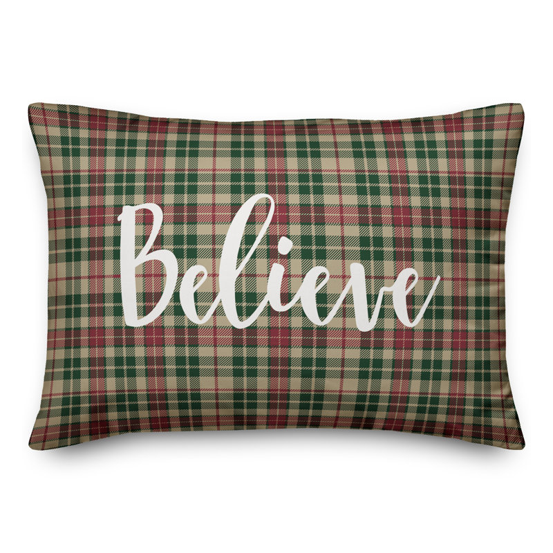  Coussin Believe in Tartan