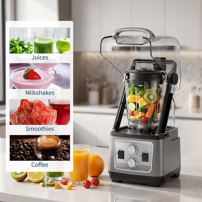 68oz Commercial Blender, 6-Blade, 9 Speed Adjust