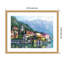 «Reflections of Lake Como» par Howard Behrens, reproduction d'art encadrée sur bois