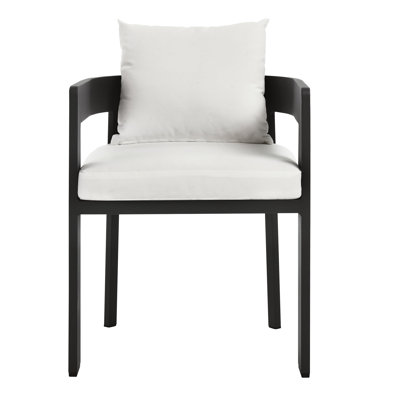 Outdoor Dining Armchair with Cushions