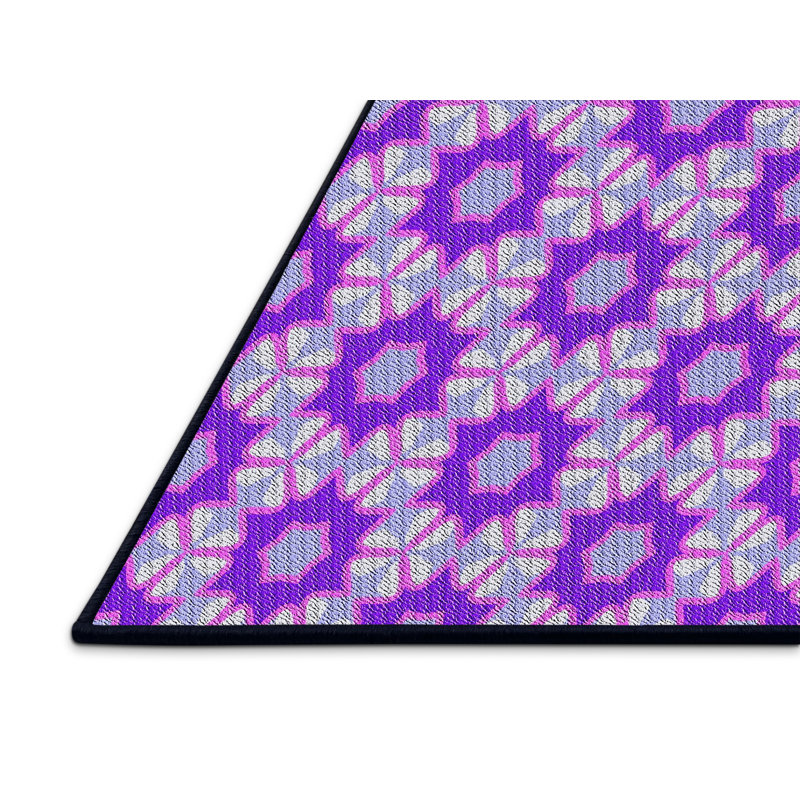 Tapis indigo Power Loom, Rectangle 3 pi x 5 pi