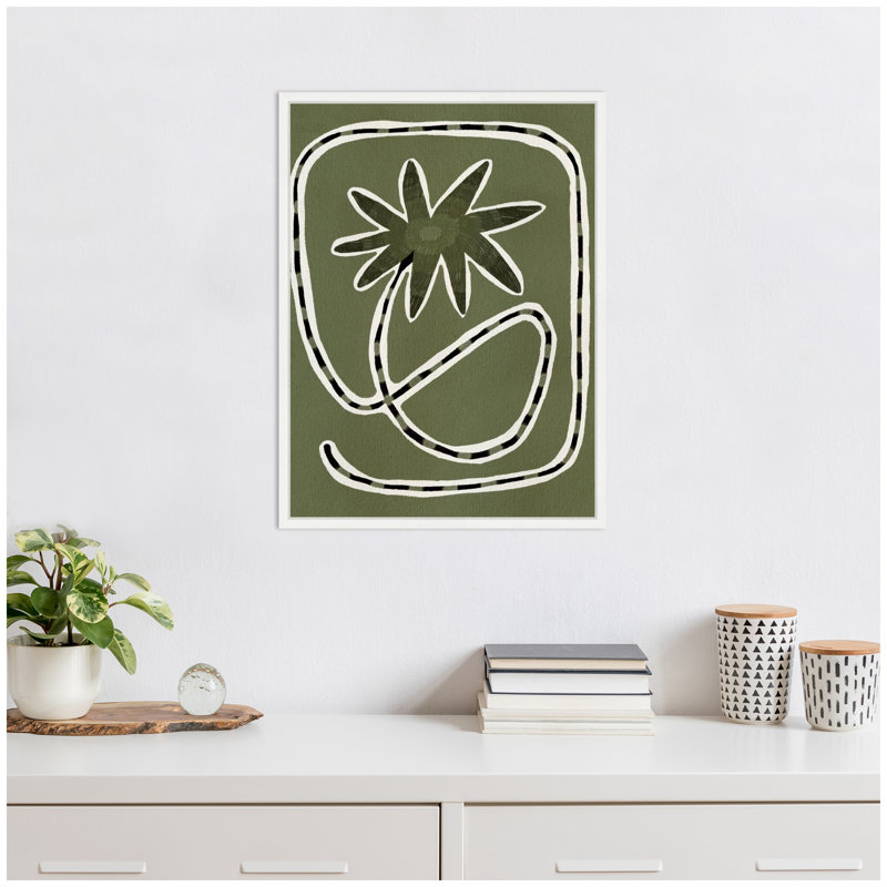 Delicate Bloom 18 by Shatha Al Dafai Framed Canvas Wall Art Print