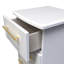 Fully Assembled Lenae 3 Drawer Bedside Table