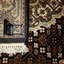 Nodie Oriental Area Rug in Black