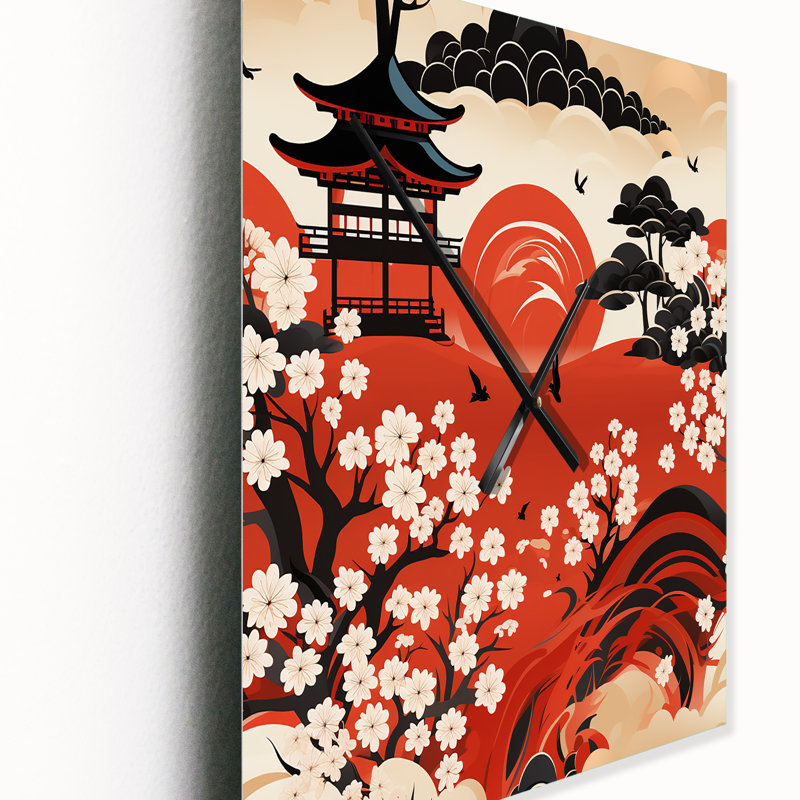 Horloge murale abstraite Torii, Petit