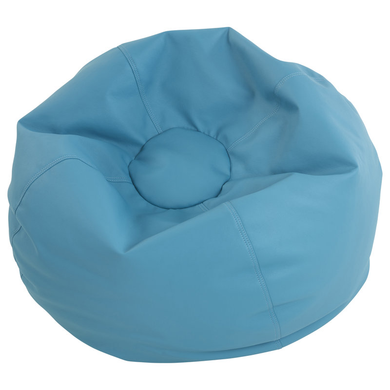 SoftScape Classic Bean Bag, Teal, 19" H x 35" W x 35" D