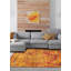 Tapis doré en soie Sari 8 pi 2 po x 10 pi 0 po