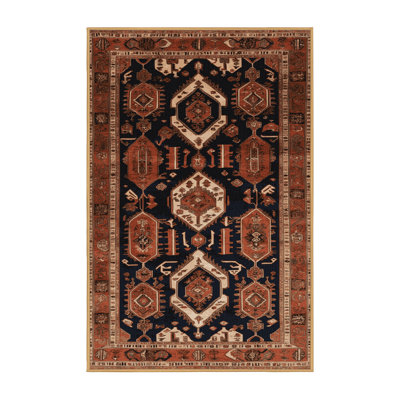 Tapis brun lavable à la machine